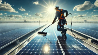 solar panel cleaning